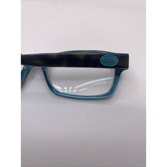 Coach Eyeglasses Women FRAMES ONLY HC 6040 Brooklyn 52-16-135 Tortoise Teal 371 - Picture 15 of 16